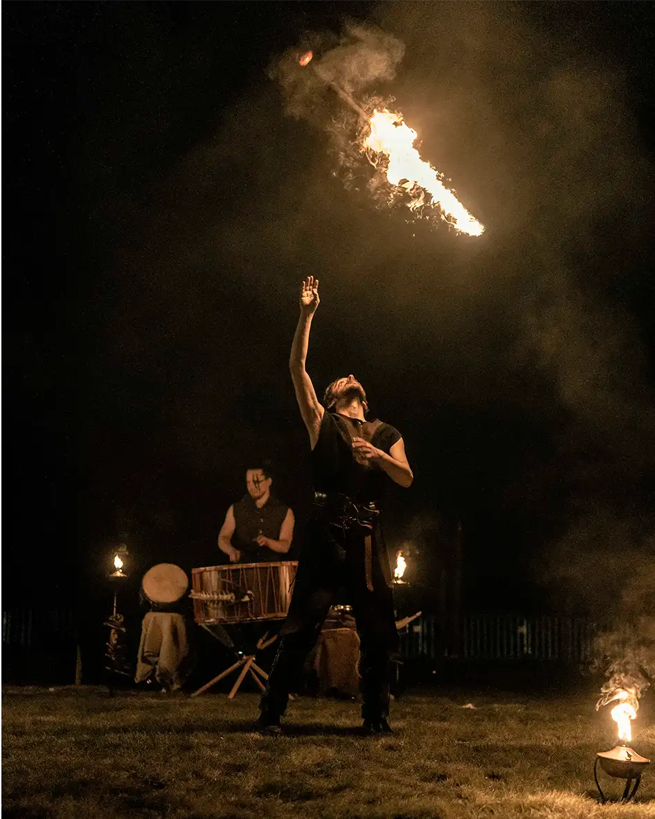 Guerrier de feu - spectacle de feu viking