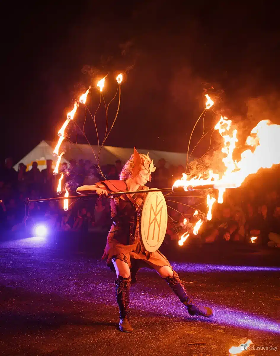 spectacle de feu viking